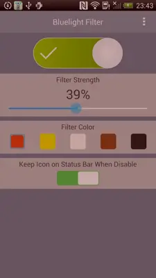 Azul Luz Filtro android App screenshot 4