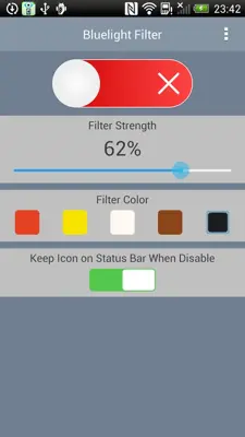 Azul Luz Filtro android App screenshot 5